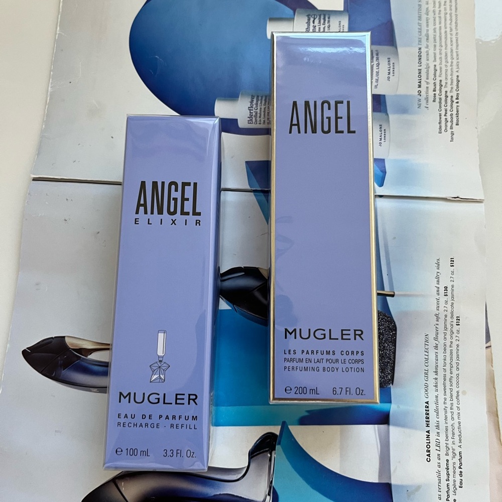 ANGEL by Thierry Mugler Perfuming Body Lotion set 6.7fl.oz+3.3oz Women - SEALED
